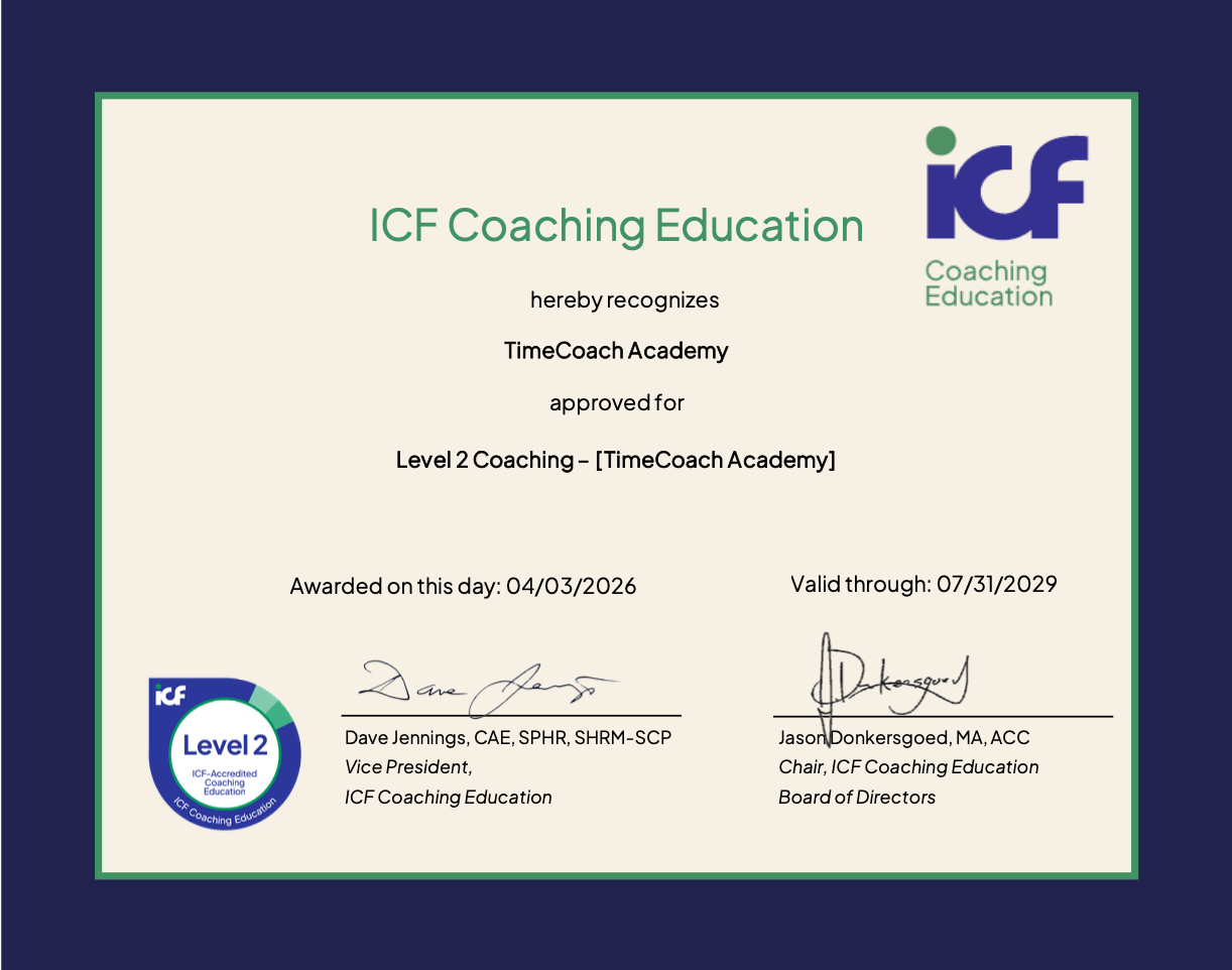 نامه اعتباربخشی ICF سطح ۲